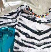 Load image into Gallery viewer, Sky Blue Romper with Rainbow wings