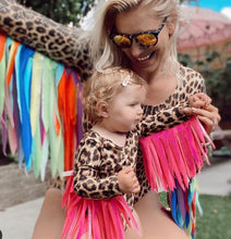 Load image into Gallery viewer, Sky Blue Romper with Rainbow wings