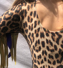 Load image into Gallery viewer, Leopard Leotard - Rainbow Wings