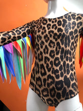 Load image into Gallery viewer, Leopard Leotard - Rainbow Wings