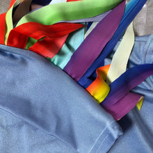 Load image into Gallery viewer, Sky Blue Romper with Rainbow wings