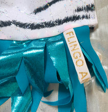 Load image into Gallery viewer, Sky Blue Romper with Rainbow wings