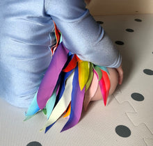 Load image into Gallery viewer, Sky Blue Romper with Rainbow wings