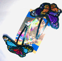 Load image into Gallery viewer, Beautiful Butterfly Clips x 2
