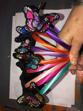 Load image into Gallery viewer, Alice Band with Beautiful Butterflies and Swarovski Crystals.