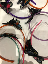 Load image into Gallery viewer, Alice Band with Beautiful Butterflies and Swarovski Crystals.