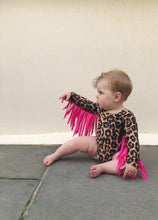 Load image into Gallery viewer, Sky Blue Romper with Rainbow wings