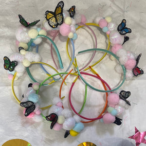 Butterfly and cloud headband
