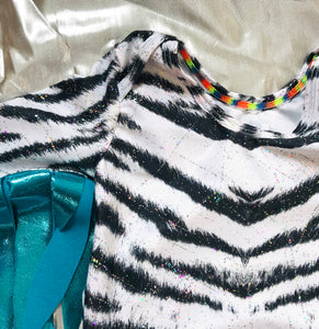Sky Blue Romper with Rainbow wings