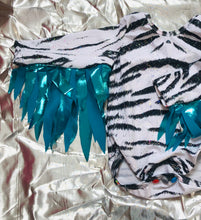 Load image into Gallery viewer, Sky Blue Romper with Rainbow wings
