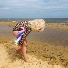 Load image into Gallery viewer, Leopard Leotard - Rainbow Wings
