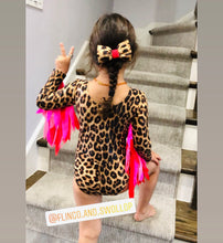 Load image into Gallery viewer, Leopard Leotard - Rainbow Wings

