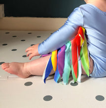 Load image into Gallery viewer, Sky Blue Romper with Rainbow wings
