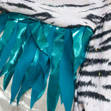 Load image into Gallery viewer, Sky Blue Romper with Rainbow wings
