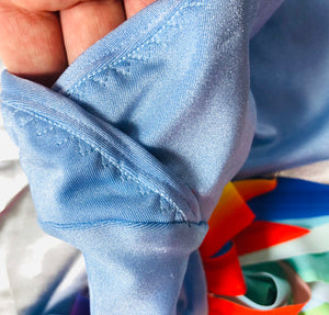 Sky Blue Romper with Rainbow wings