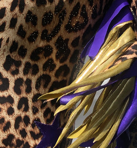 Leopard Leotard - Rainbow Wings