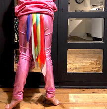 Load image into Gallery viewer, Pink Unicorn Leggings with Rainbow Tail
