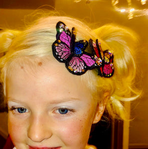 Beautiful Butterfly Clips x 2