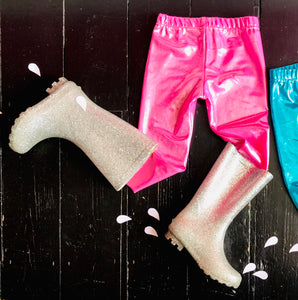 Slushy Leggings..Blue, Pink, Gold