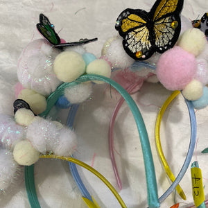 Butterfly and cloud headband