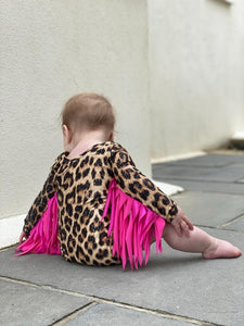 Sky Blue Romper with Rainbow wings