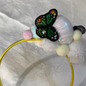 Butterfly and cloud headband