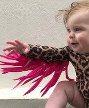 Load image into Gallery viewer, Sky Blue Romper with Rainbow wings
