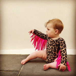 Sky Blue Romper with Rainbow wings