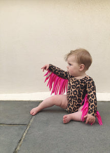Sky Blue Romper with Rainbow wings