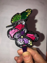 Load image into Gallery viewer, Alice Band with Beautiful Butterflies and Swarovski Crystals.

