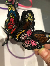 Load image into Gallery viewer, Alice Band with Beautiful Butterflies and Swarovski Crystals.
