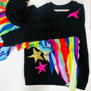 Adult Sweatshirt with Wings and Stars - ‘The Anna’