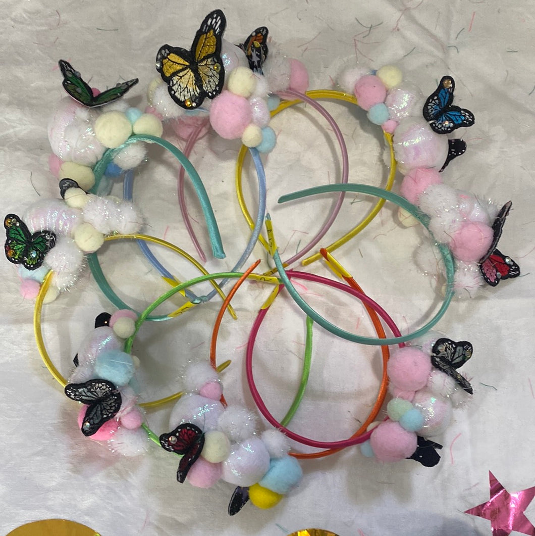 Butterfly and cloud headband