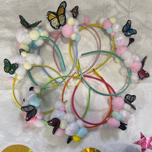Butterfly and cloud headband
