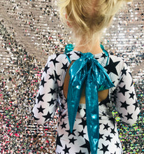 Load image into Gallery viewer, Black and White Star Leotard
